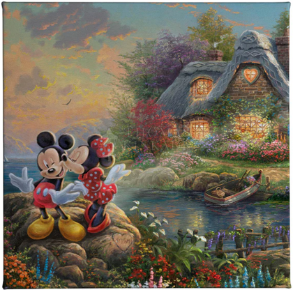 Mickey and Minnie Sweetheart Cove from Thomas Kinkade Studios