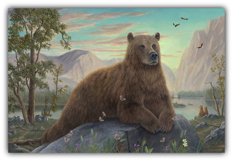 The Sphinx bear painting by Robert Bissell.