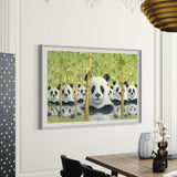 Bear Cats by Robert Bissell - panda bears in the bamboo