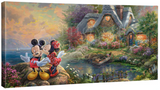 Mickey and Minnie Sweetheart Cove canvas print