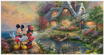 Mickey and Minnie Sweetheart Cove canvas print