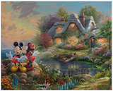 Mickey and Minnie Sweetheart Cove canvas print