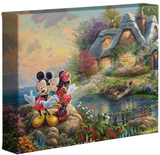 Mickey and Minnie Sweetheart Cove canvas print