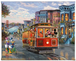 Disney’s Mickey Mouse and Minnie Mouse and friends explore San Francisco Gallery Wrapped Canvas