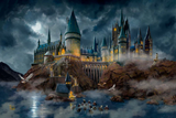 Harry Potter Hogwarts Castle - Thomas Kinkade Studios Limited Edition Canvas - Standard Frame