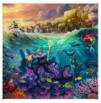 Disney Ursula from the Little Mermaid Gallery Wrapped Canvas available from Thomas Kinkade Studios