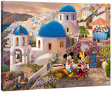 Disney's Mickey & Minnie in Greece by Thomas Kinkade Studios - galley wrapped canvas