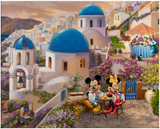 Disney's Mickey & Minnie in Greece by Thomas Kinkade Studios - galley wrapped canvas