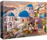 Disney's Mickey & Minnie in Greece by Thomas Kinkade Studios - galley wrapped canvas