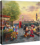 Disney's Mickey & Minnie in London - Gallery Wrapped Canvas