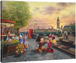 Disney's Mickey & Minnie in London - Gallery Wrapped Canvas