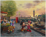 Disney's Mickey & Minnie in London - Gallery Wrapped Canvas