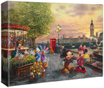 Disney's Mickey & Minnie in London - Gallery Wrapped Canvas