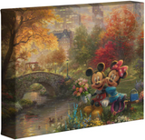 Disney Mickey and Minnie Sweetheart Central Park - canvas print by Thomas Kinkade Studios.