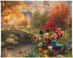 Disney Mickey and Minnie Sweetheart Central Park - canvas print by Thomas Kinkade Studios.