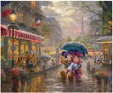 Disney's Mickey & Minnie in Paris - Gallery Wrapped Canvas - from Thomas Kinkade Studios