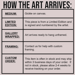 How the artwork arrives