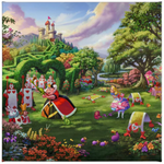 Disney's Alice in Wonderland - Queen of Hearts Canvas Print from Thomas Kinkade Studios.