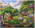 Disney's Alice in Wonderland - Queen of Hearts Canvas Print from Thomas Kinkade Studios.