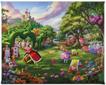 Disney's Alice in Wonderland - Queen of Hearts Canvas Print from Thomas Kinkade Studios.