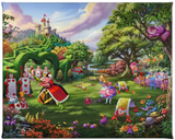 Disney's Alice in Wonderland - Queen of Hearts Canvas Print from Thomas Kinkade Studios.