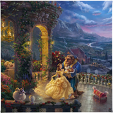 Disney Beauty and the Beast Gallery Wrapped Canvas available from Thomas Kinkade Studios