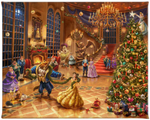 Disney Beauty & the Beast Christmas Celebration - canvas print from Thomas Kinkade Studios