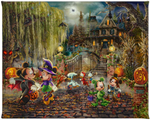 Mickey and Minnie Halloween Fun canvas print from Thomas Kinkade Studios