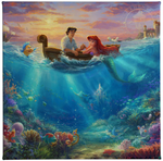 Disney the Little Mermaid Falling in Love - gallery wrapped canvas from Thomas Kinkade Studios