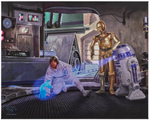 You’re My Only Hope portrays a pivotal scene from the film Star Wars - gallery wrapped canvas