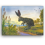 The Resolve by Robert Bissell features a bunny rabbit in discussion with a pair of frogs.